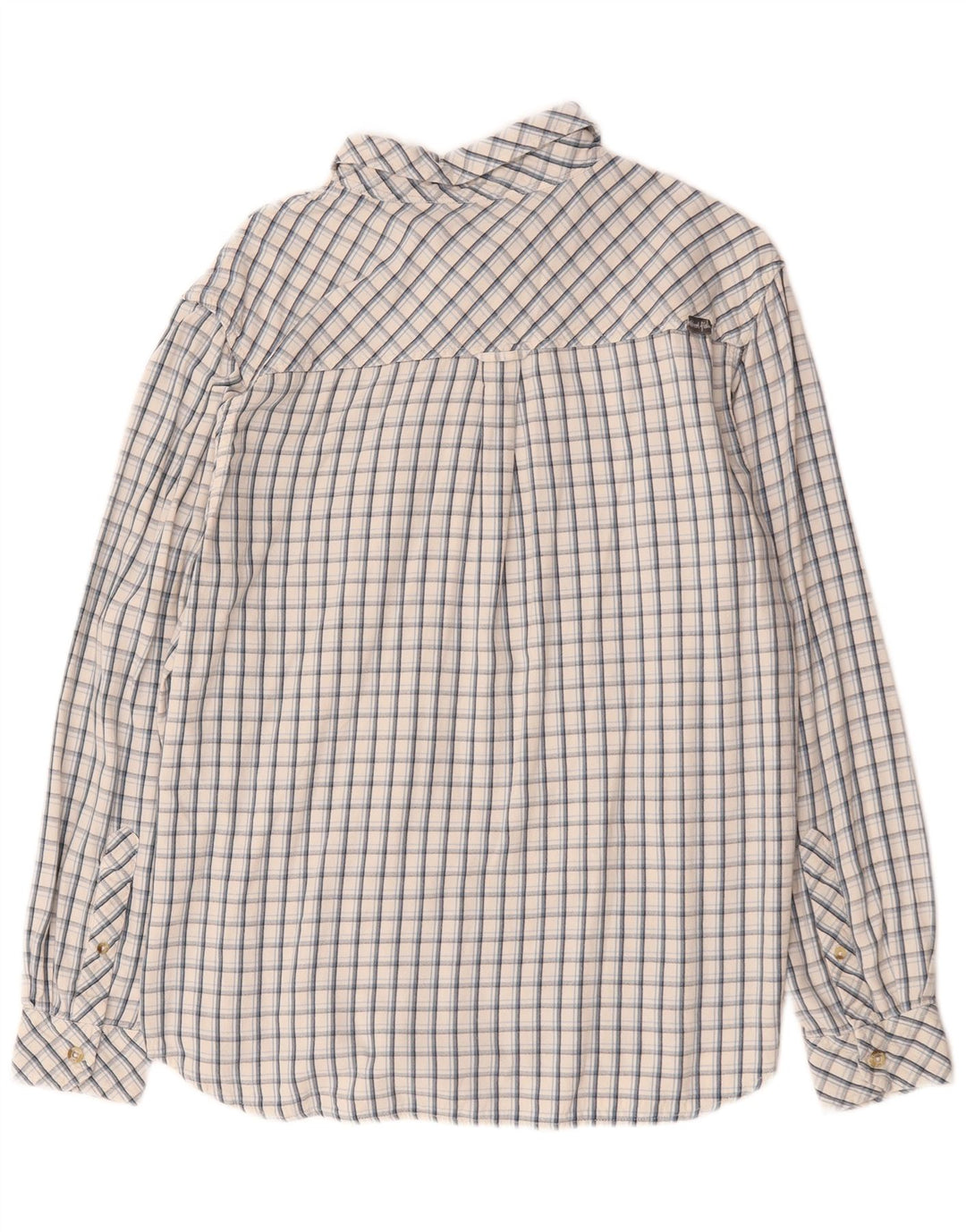 Weird Fish Mens Shirt Large White Check Cotton