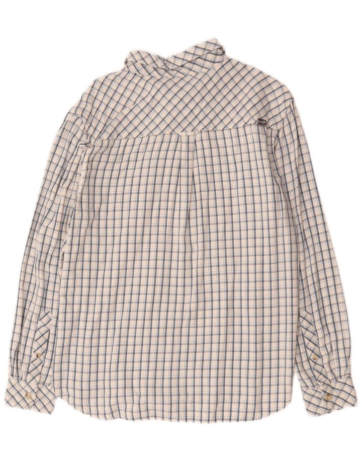 Weird Fish Mens Shirt Large White Check Cotton