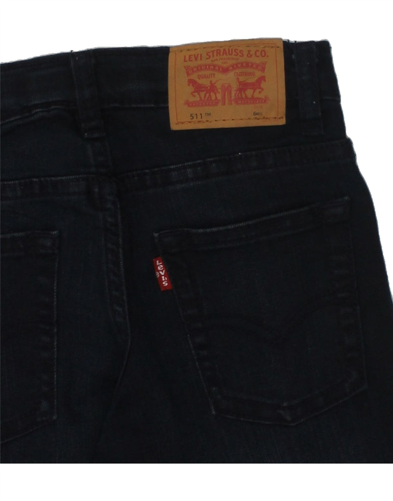 LEVI'S Boys 511 Slim Jeans 5-6 Years W22 L20 Navy Blue Cotton | Vintage Levi's | Thrift | Second-Hand Levi's | Used Clothing | Messina Hembry 