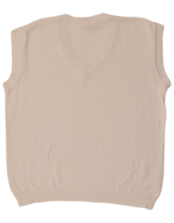 Lotto Mens Vest Tank Top Large White Cotton