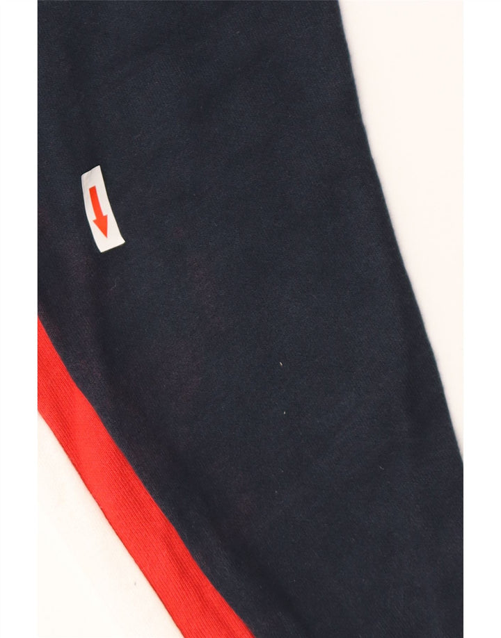 CHAMPION Mens Tracksuit Top Jacket Small Navy Blue Colourblock Cotton