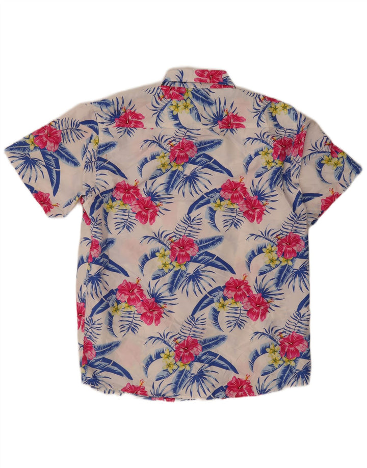 Lowes Mens Hawaiian Short Sleeve Shirt Large Multicoloured Floral