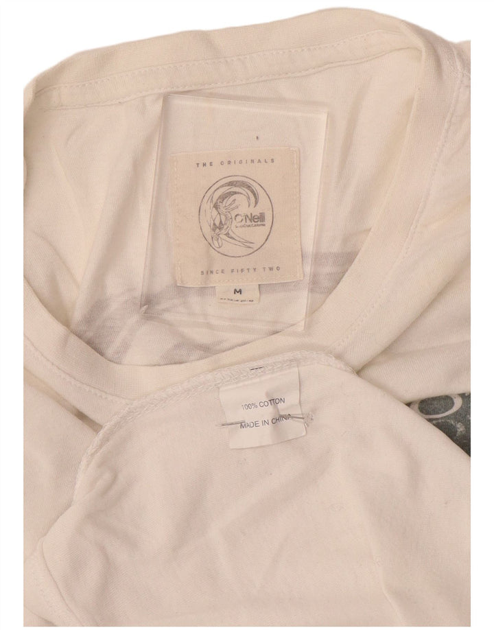 O'Neill Mens Graphic T-Shirt Top Medium White Cotton