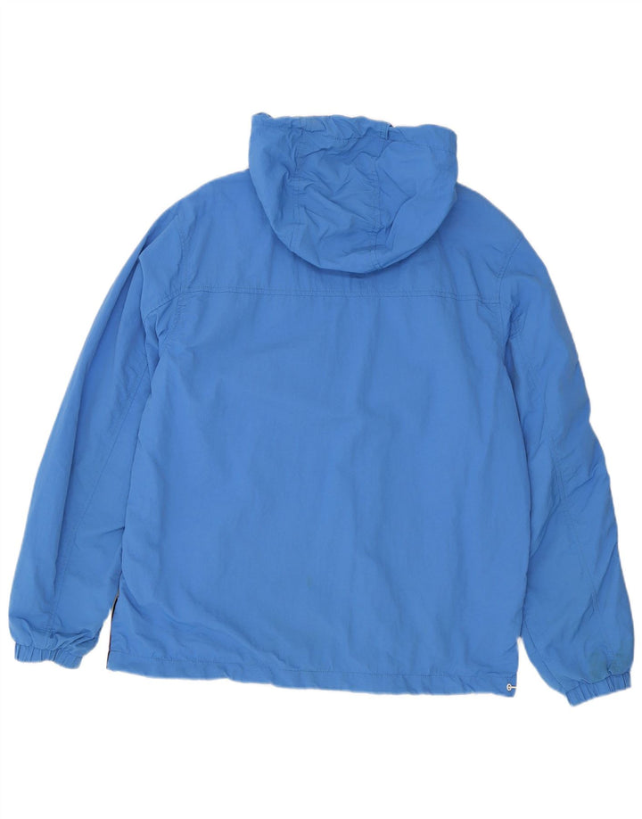 Tommy Hilfiger Mens Hooded Graphic Anorak Jacket UK 38 Medium Blue