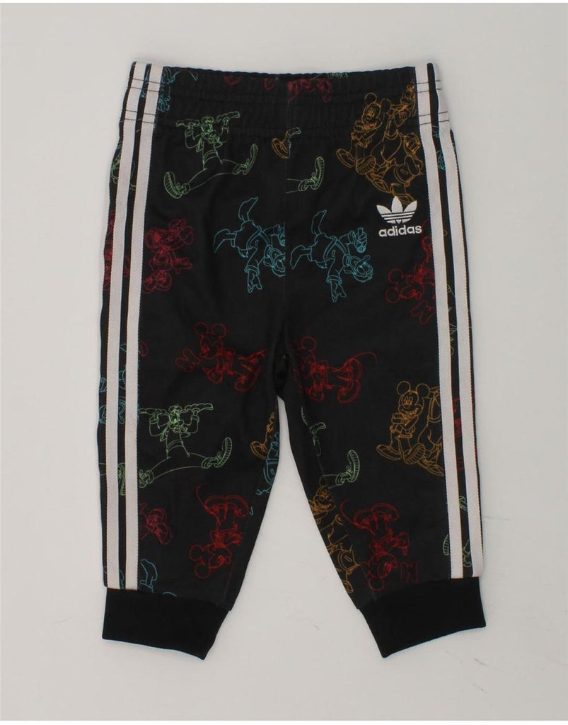 ADIDAS Baby Boys Graphic Joggers Tracksuit Trousers 9-12 Months Black | Vintage Adidas | Thrift | Second-Hand Adidas | Used Clothing | Messina Hembry 
