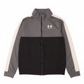 UNDER ARMOUR Boys Tracksuit Top Jacket 13-14 Years XL  Grey Colourblock