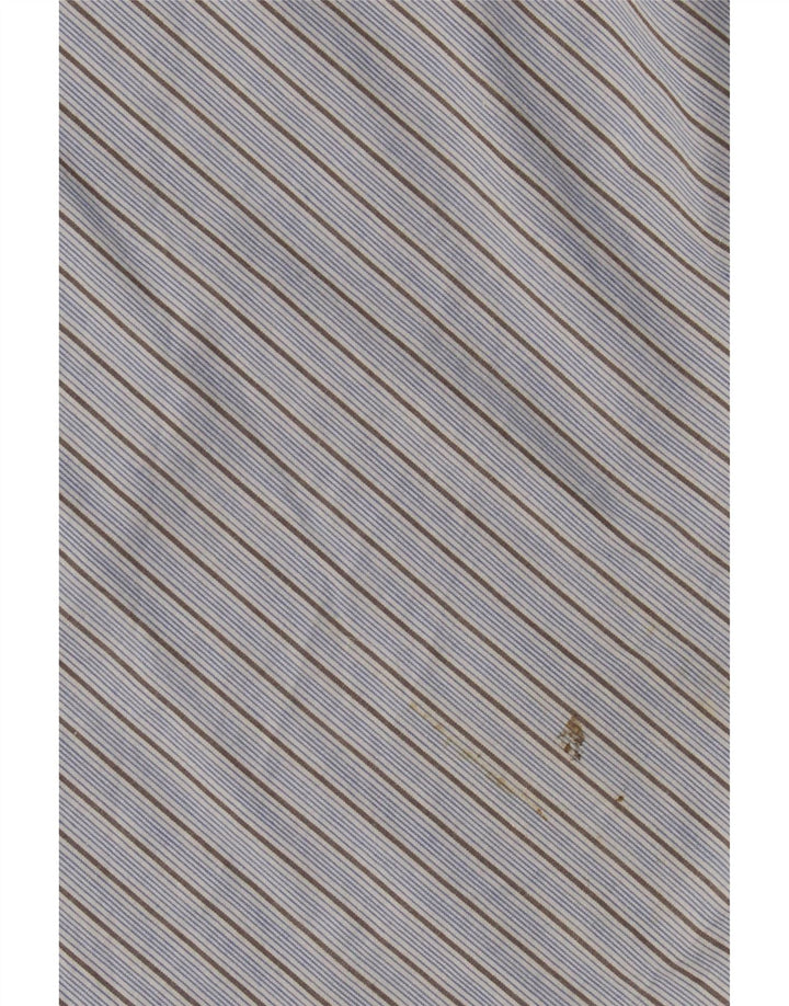 Wrangler Mens Shirt XL Blue Pinstripe Cotton