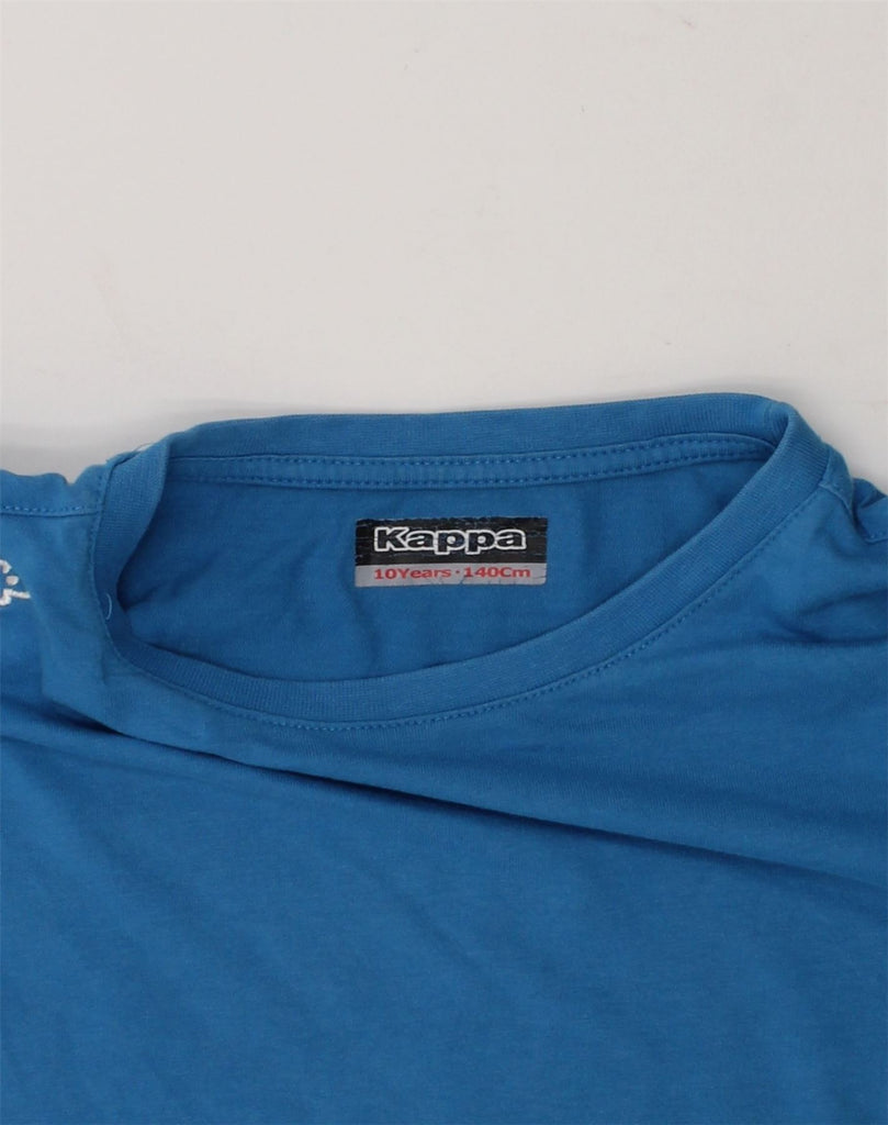 KAPPA Boys T-Shirt Top 9-10 Years Blue Cotton | Vintage Kappa | Thrift | Second-Hand Kappa | Used Clothing | Messina Hembry 