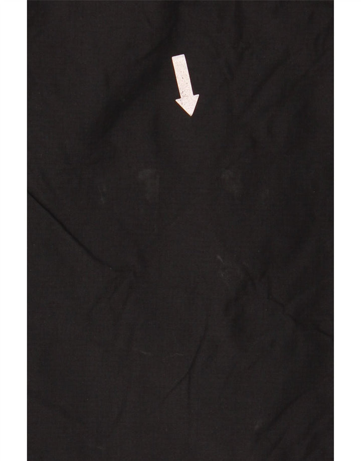 Superdry Womens Hooded Windbreaker Jacket UK 14 Medium Black Nylon