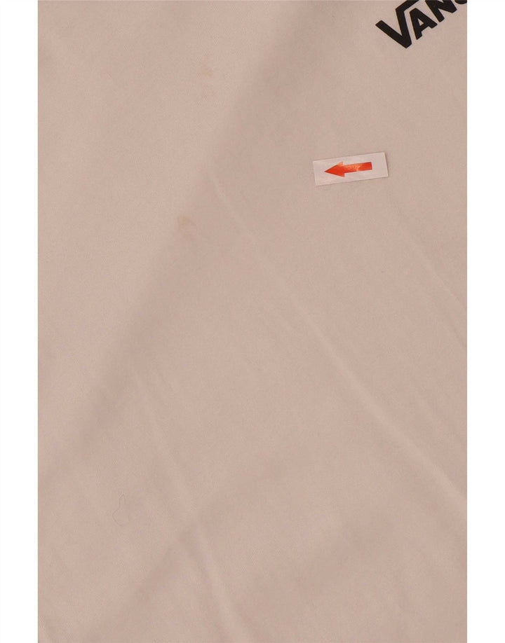 Vans Mens Classic Fit T-Shirt Top Medium White Cotton