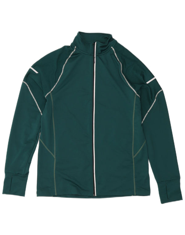 Mountain Warehouse Mens IsoCool Tracksuit Top Jacket Medium Green Polyester