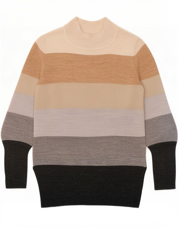 Marks & Spencer Womens Turtle Neck Jumper Sweater UK 10 Small Multicoloured