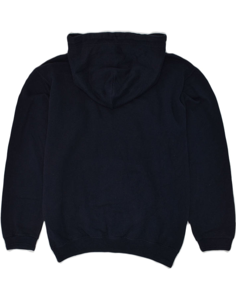 CHAMPION Boys Graphic Hoodie Jumper 9-10 Years  Navy Blue Cotton | Vintage Champion | Thrift | Second-Hand Champion | Used Clothing | Messina Hembry 