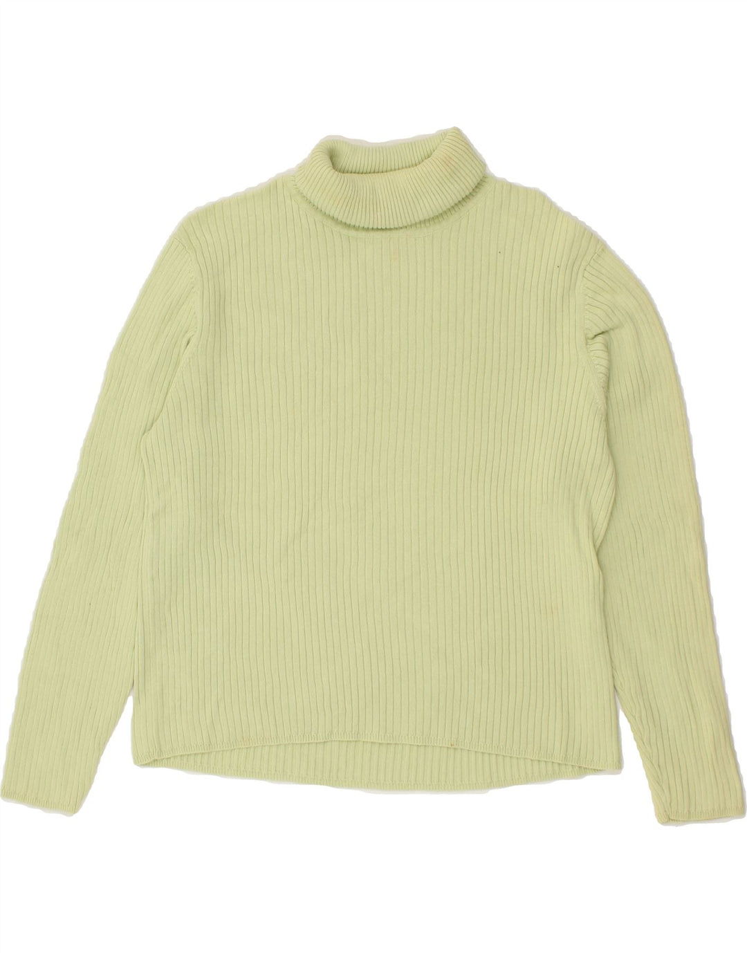 EDDIE BAUER Womens Petite Crop Roll Neck Jumper Sweater UK 14 Medium Green Vintage Eddie Bauer and Second-Hand Eddie Bauer from Messina Hembry 