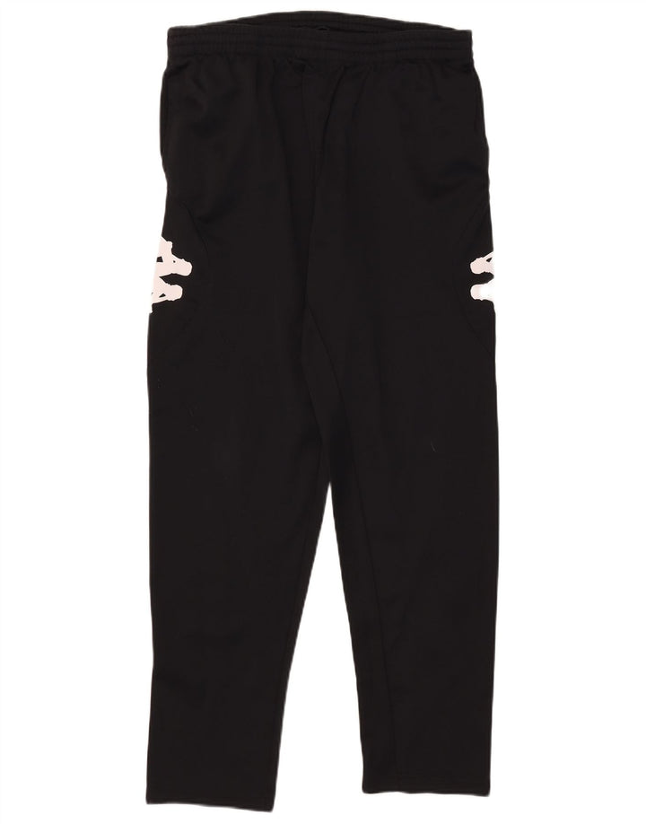 Kappa Mens Graphic Tracksuit Trousers XL Black Polyester