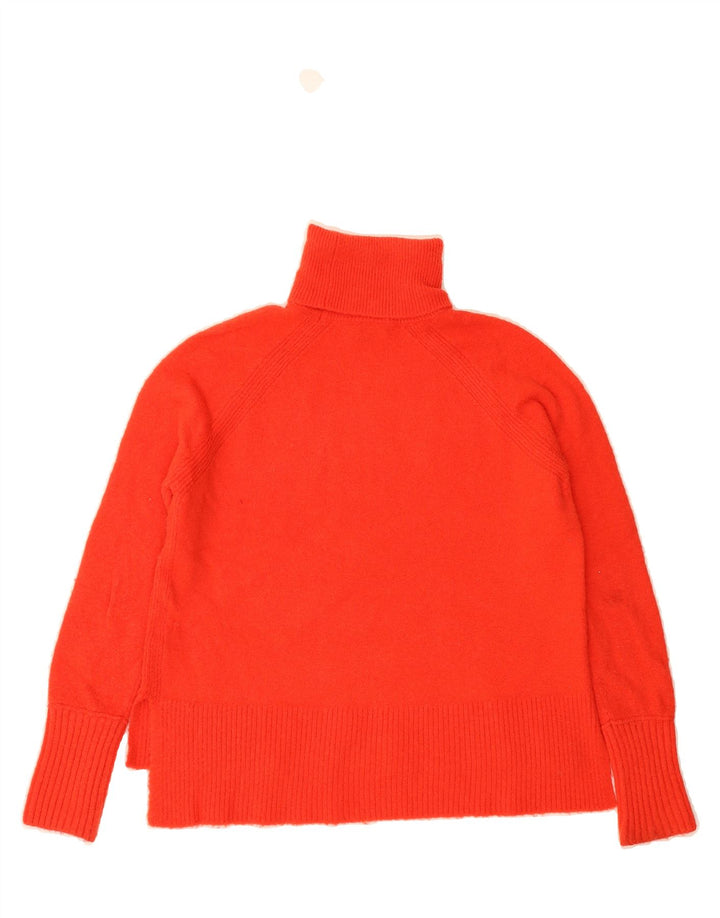 J. CREW Womens Roll Neck Jumper Sweater UK 2 2XS Red Nylon Vintage J. Crew and Second-Hand J. Crew from Messina Hembry 