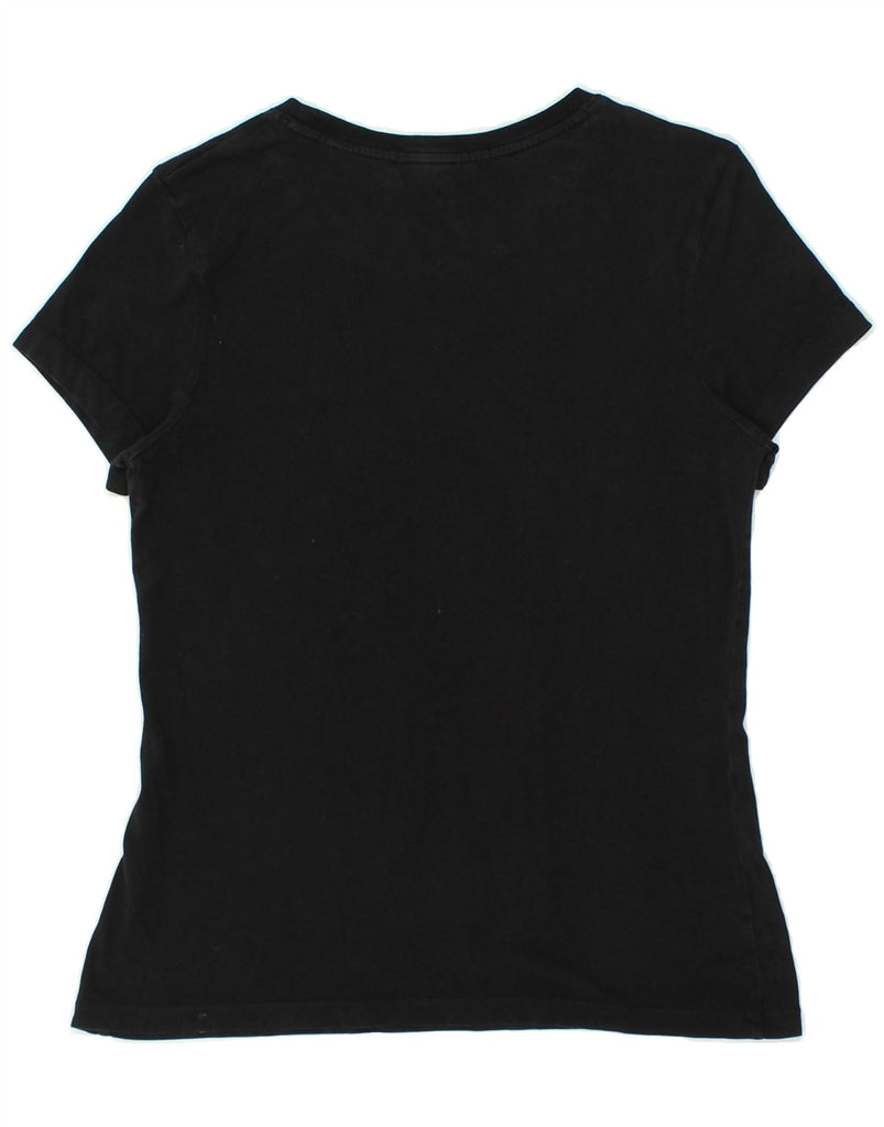 CALVIN KLEIN JEANS Womens T-Shirt Top UK 14 Medium Black | Vintage Calvin Klein Jeans | Thrift | Second-Hand Calvin Klein Jeans | Used Clothing | Messina Hembry 