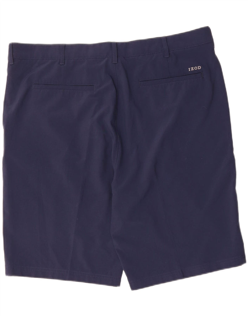 IZOD Mens Golf Chino Shorts W42 2XL  Navy Blue Polyester Vintage Izod and Second-Hand Izod from Messina Hembry 