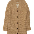 MAISON SCOTCH Womens Knitted by Hand Cardigan Sweater US 4 Small Beige