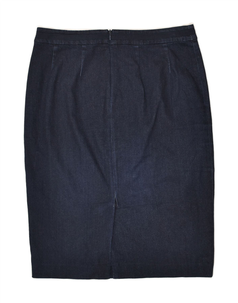 BODEN Womens Denim Skirt UK 14 Large W34 Navy Blue Cotton | Vintage Boden | Thrift | Second-Hand Boden | Used Clothing | Messina Hembry 