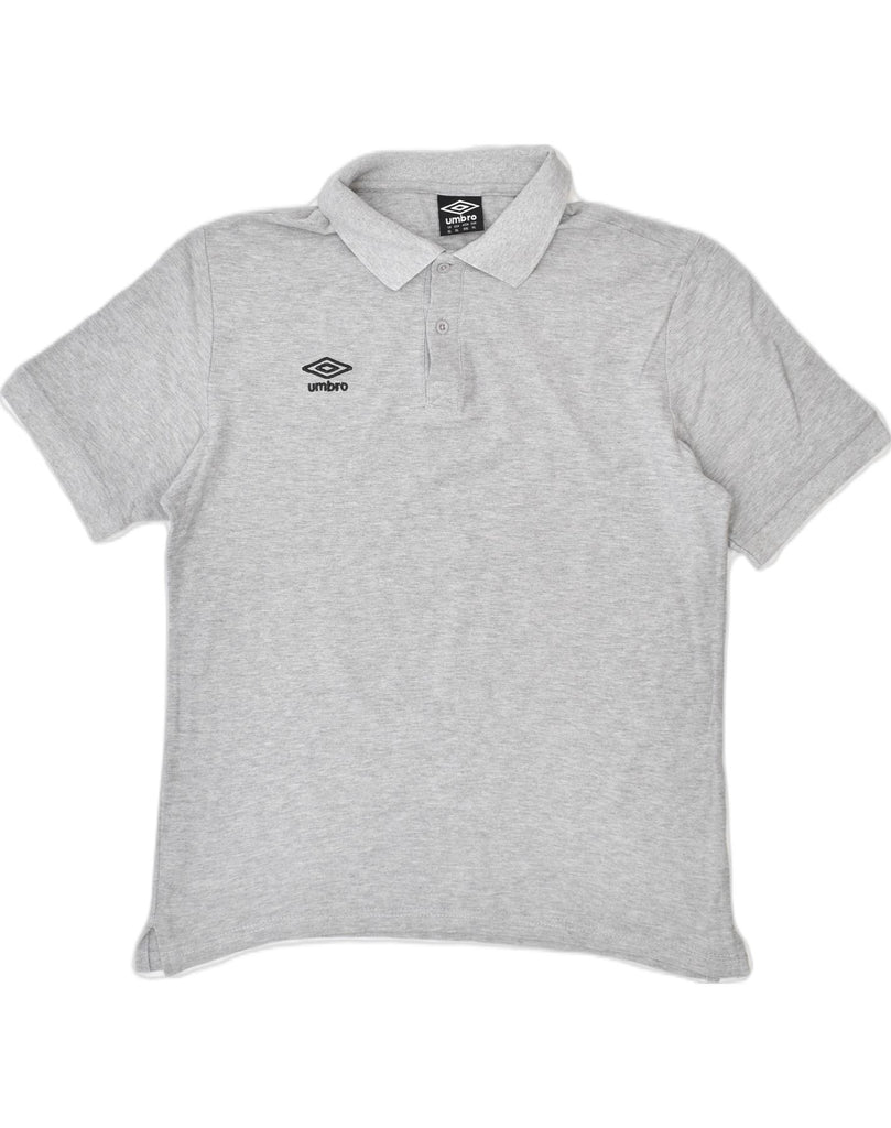 UMBRO Boys Polo Shirt 15-16 Years XL Grey Cotton Sports | Vintage | Thrift | Second-Hand | Used Clothing | Messina Hembry 