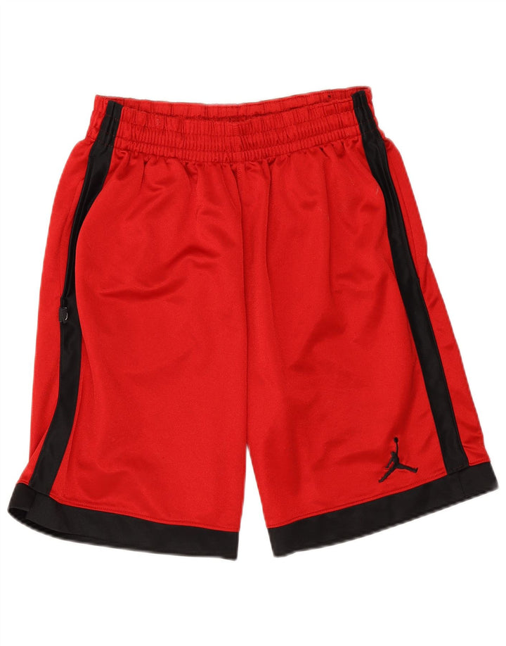 Jordan Mens Sport Shorts Small  Red Colourblock Polyester