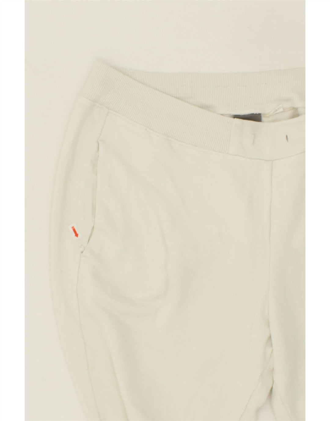 NIKE Womens Tracksuit Trousers UK 14/16 Large White Cotton Vintage Nike and Second-Hand Nike from Messina Hembry 