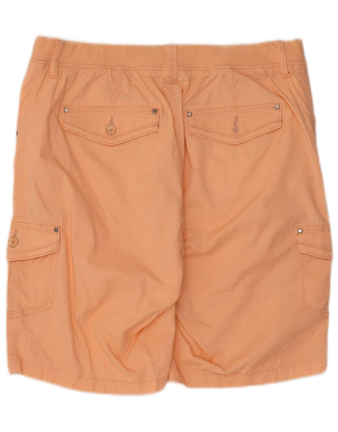 Lee Womens Relaxed Fit Cargo Shorts US 10 Large W32 Orange Cotton