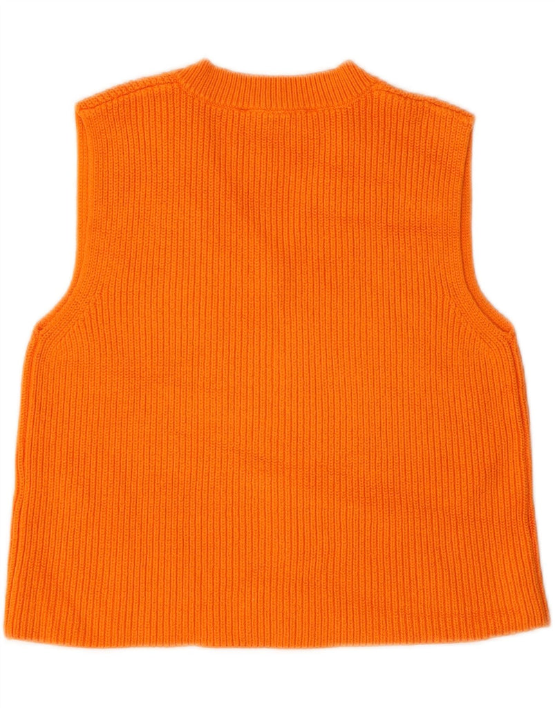 ZARA Womens Crop Vest Tank Top UK 10 Small Orange Acrylic Vintage Zara and Second-Hand Zara from Messina Hembry 