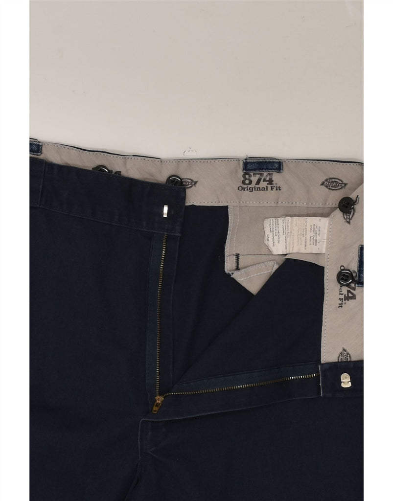 DICKIES Mens Original Fit Chino Trousers W42 L32  Navy Blue Cotton | Vintage Dickies | Thrift | Second-Hand Dickies | Used Clothing | Messina Hembry 