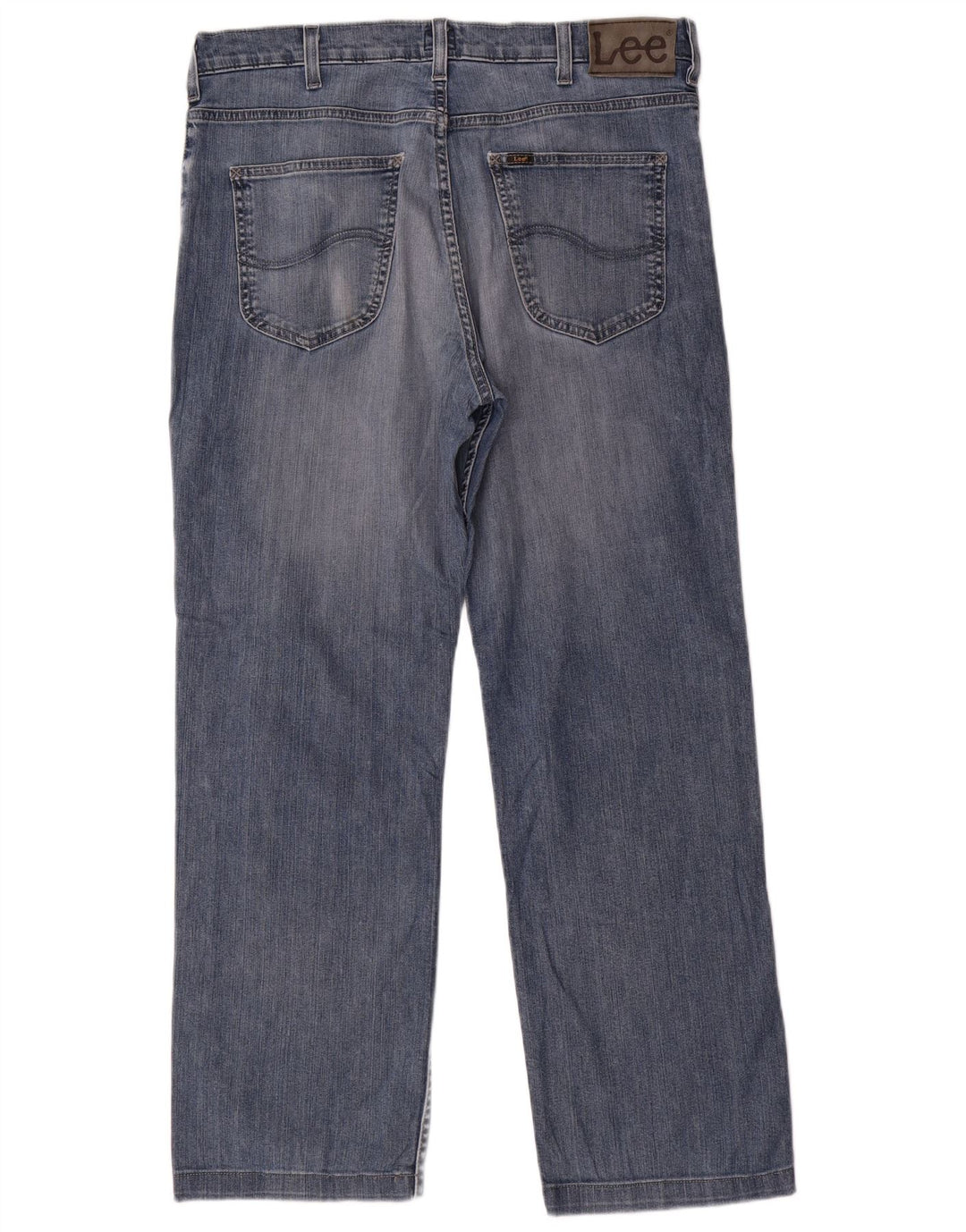 LEE Mens Brooklyn Straight Jeans W36 L29 Blue Cotton