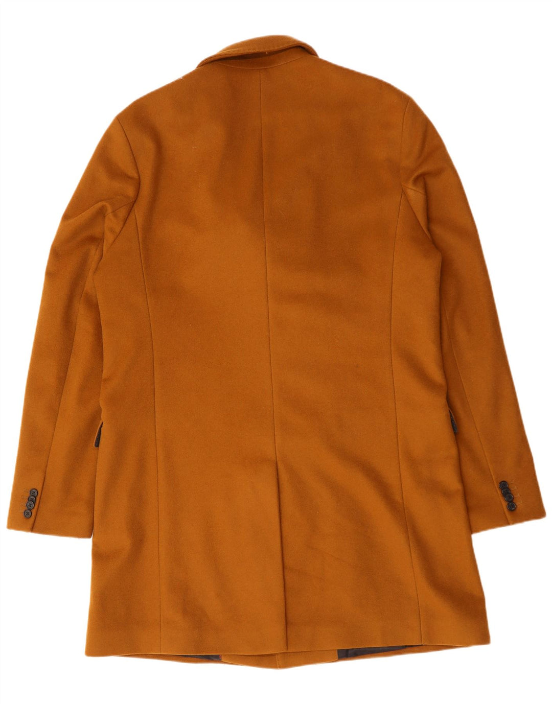 Hugo Boss Mens Double Breasted Coat IT 56 3XL Brown Wool