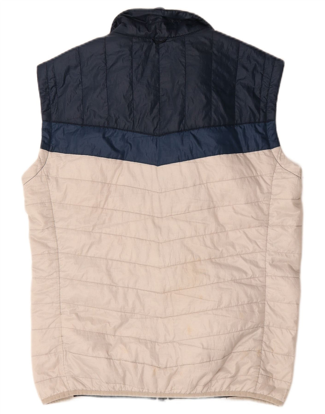 Timberland Mens Padded Gilet UK 38 Medium White Colourblock Polyester