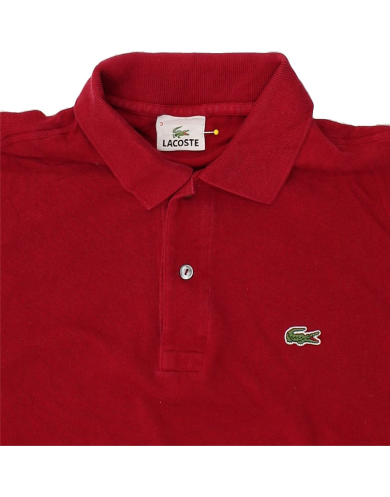 LACOSTE Mens Polo Shirt Size 3 Small Red Cotton | Vintage Lacoste | Thrift | Second-Hand Lacoste | Used Clothing | Messina Hembry 