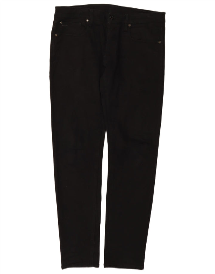 G-Star Mens Slim Jeans W32 L32 Black Cotton