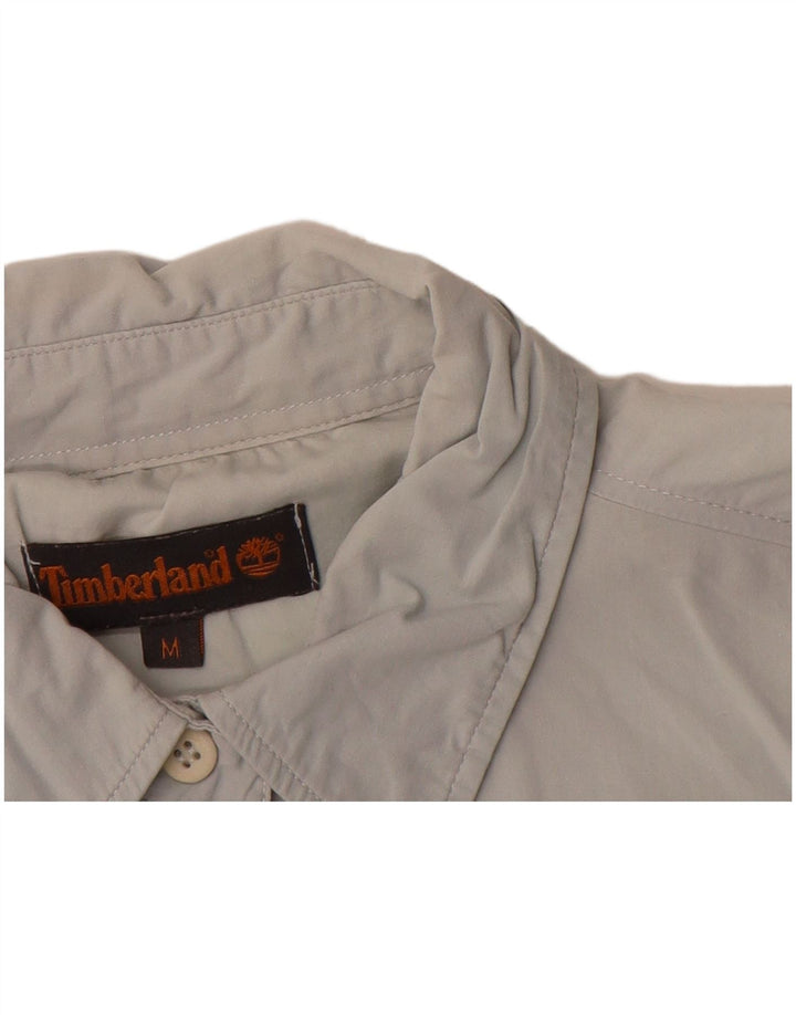 Timberland Womens Shirt UK 12 Medium Blue Cotton