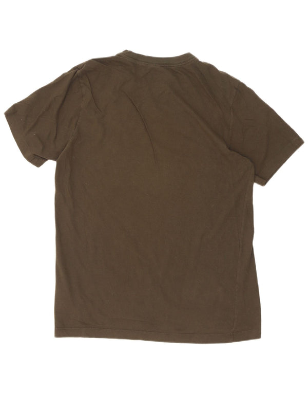 Nike Mens T-Shirt Top Medium Khaki Cotton