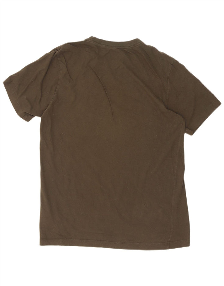 Nike Mens T-Shirt Top Medium Khaki Cotton
