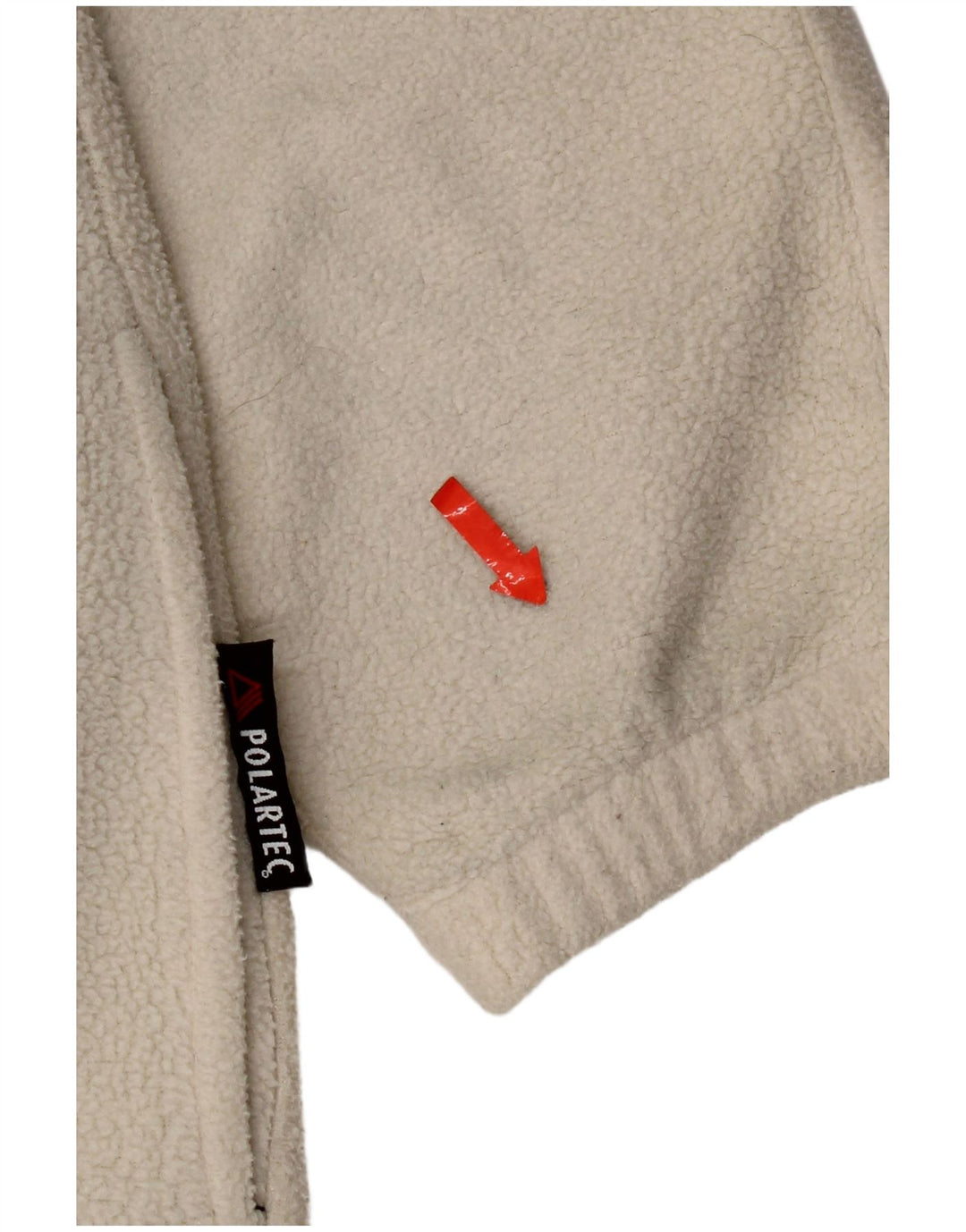 Aesse Mens Zip Neck Fleece Jumper Medium White Fair Isle