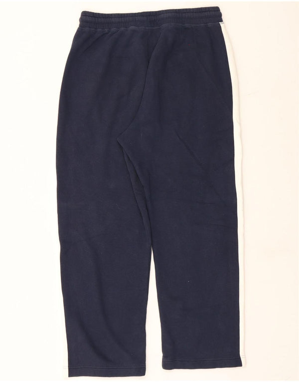 Hollister Mens Tracksuit Trousers Medium Navy Blue Colourblock Cotton