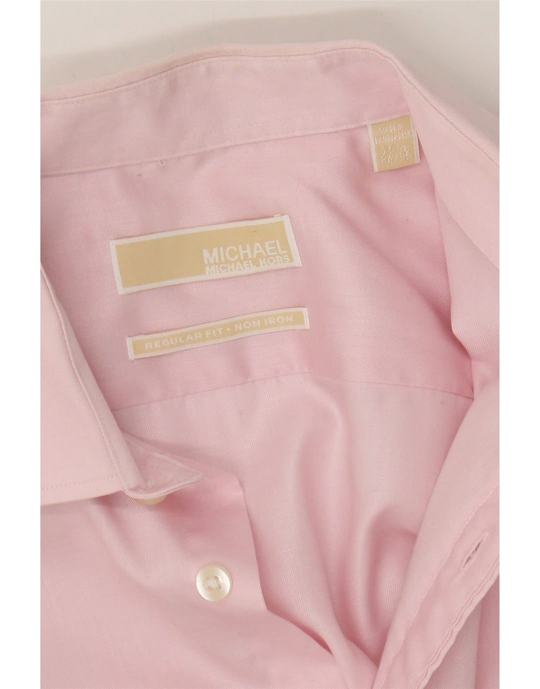 MICHAEL KORS Mens Regular Fit Shirt Size 15 1/2 Medium Pink Cotton Vintage Michael Kors and Second-Hand Michael Kors from Messina Hembry 