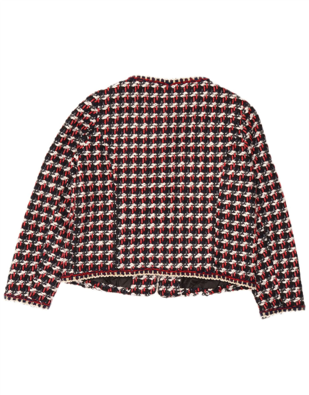 Zara Womens Blazer Jacket UK 16 Large Multicoloured Check