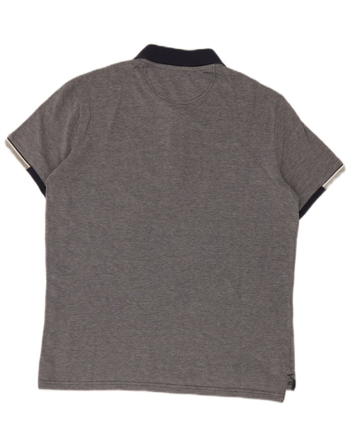 Champion Mens Rugby Polo Shirt Small Navy Blue Colourblock