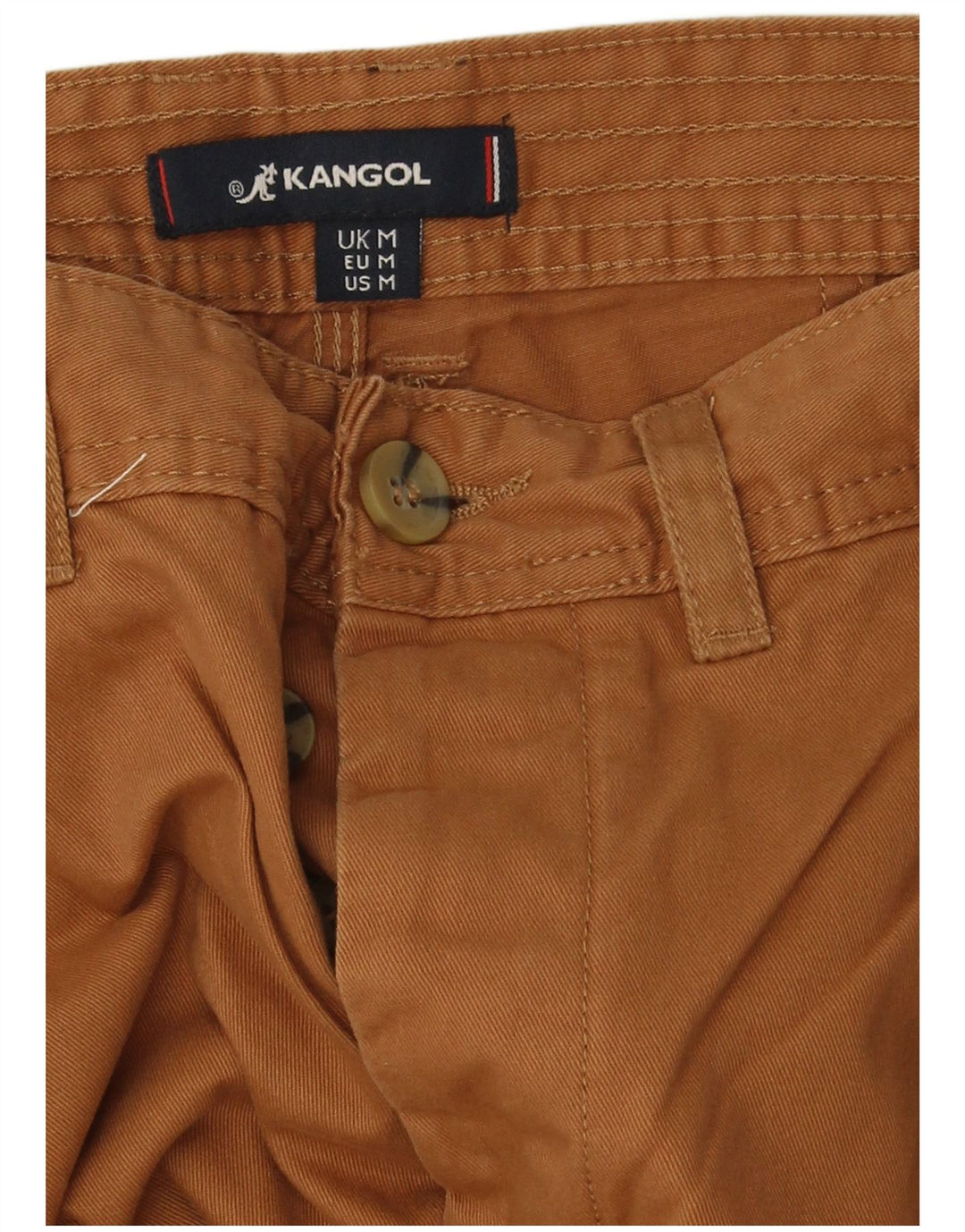 Kangol Mens Chino Shorts Medium W34 Brown Cotton