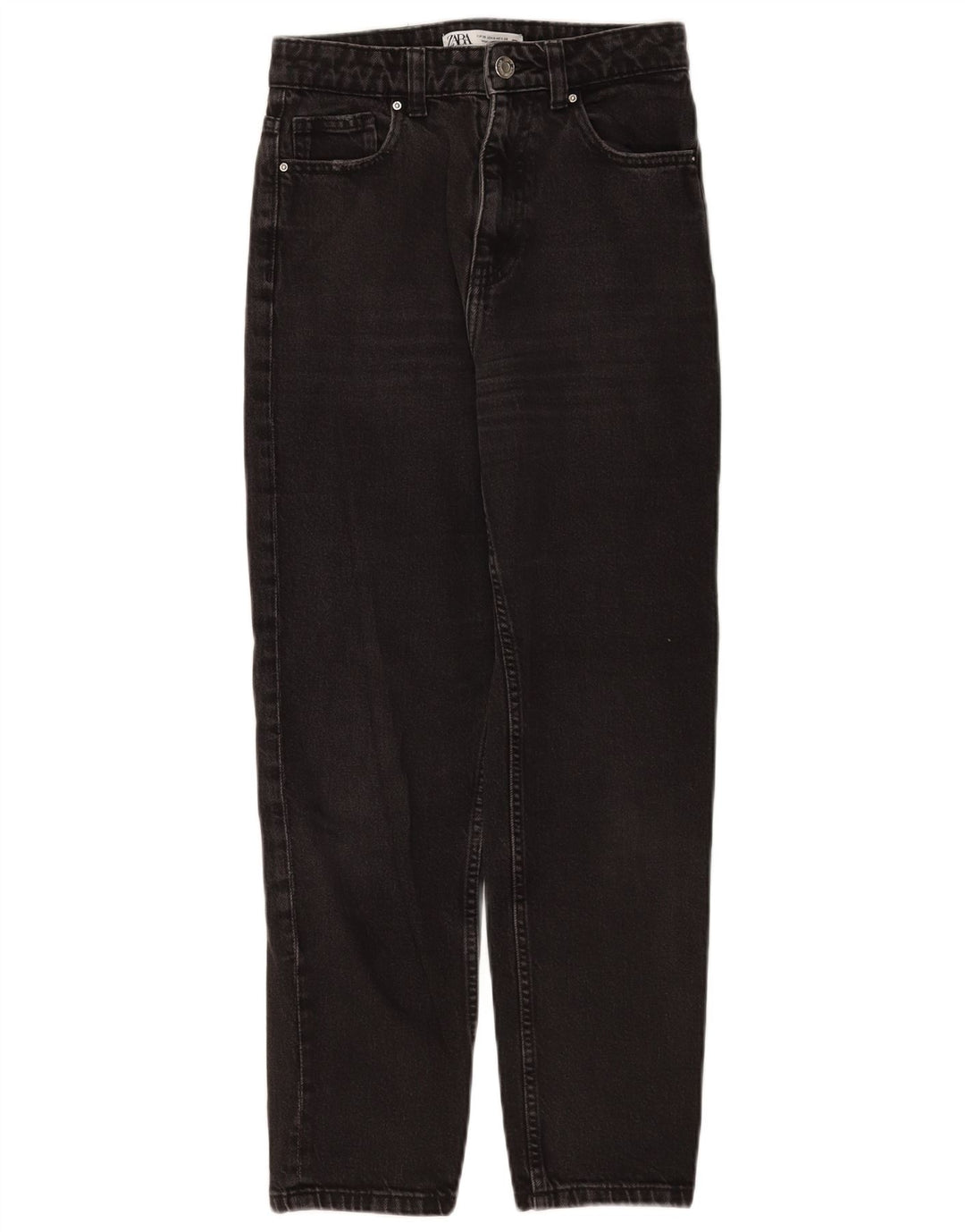 Zara Womens Straight Jeans EU 36 XS W26 L26 Black