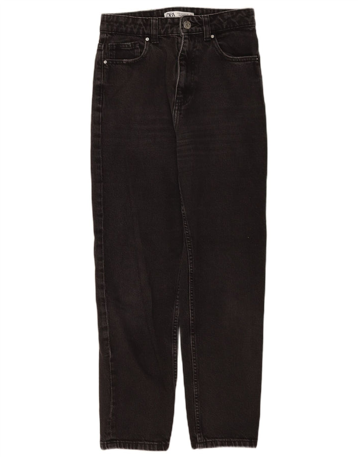 Zara Womens Straight Jeans EU 36 XS W26 L26 Black