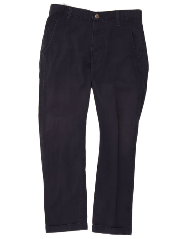 Dockers Mens Tapered Chino Trousers W31 L32 Navy Blue Cotton