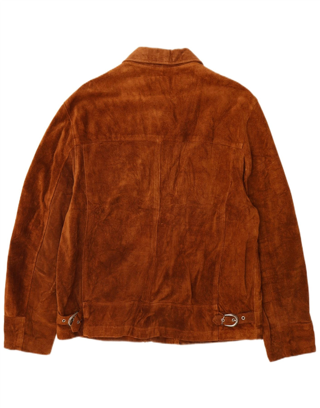 PACIFIC AIR FORCES Mens Suede Jacket IT 52 XL Brown Leather