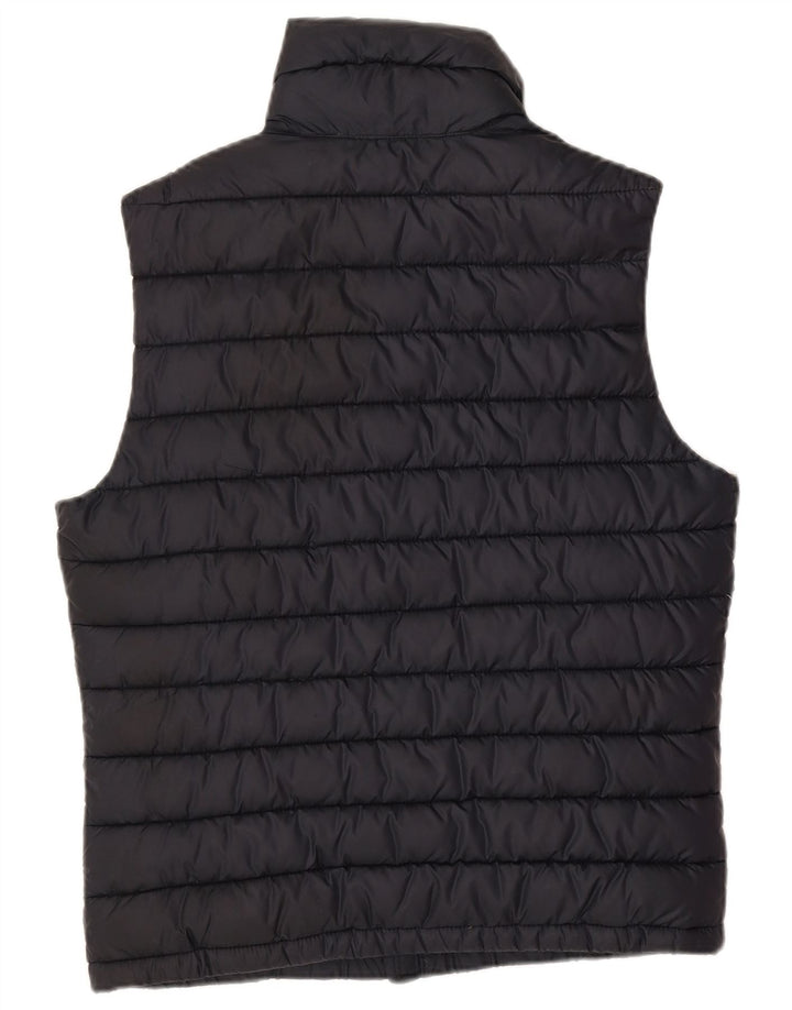 Abercrombie & Fitch Mens Padded Gilet UK 36 Small Navy Blue Polyester
