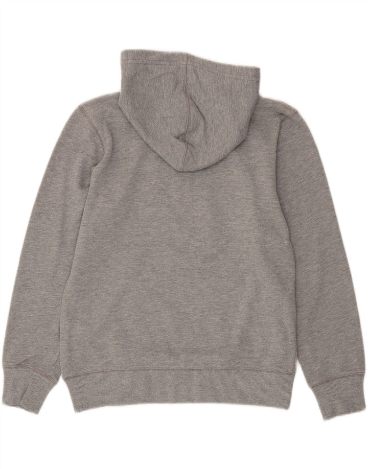 CONVERSE Boys Graphic Hoodie Jumper 12-13 Years Grey Cotton Vintage Converse and Second-Hand Converse from Messina Hembry 